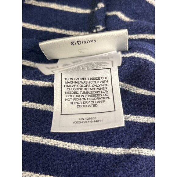 Disney Parks Hoodie Mens Medium Mickey American Flag Full Zip USA Striped Cotton - Picture 10 of 12